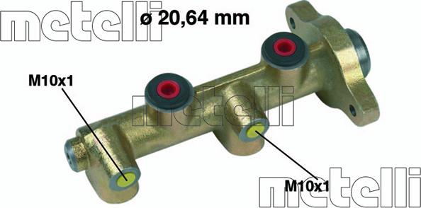 Metelli 05-0117 - Главный тормозной цилиндр autosila-amz.com