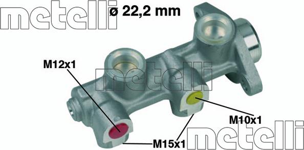 Metelli 05-0189 - Главный тормозной цилиндр autosila-amz.com