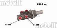 Metelli 05-0895 - Главный тормозной цилиндр autosila-amz.com