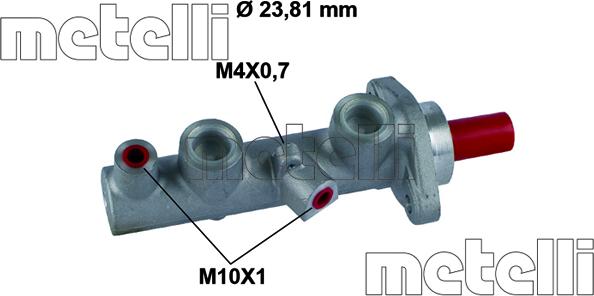 Metelli 05-0854 - Главный тормозной цилиндр autosila-amz.com