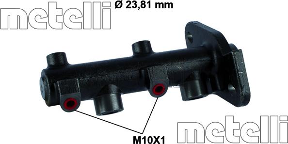 Metelli 05-0861 - Главный тормозной цилиндр autosila-amz.com