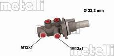 Metelli 05-0888 - Главный тормозной цилиндр autosila-amz.com