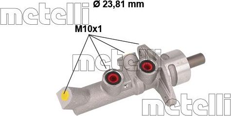 Metelli 05-0834 - Главный тормозной цилиндр autosila-amz.com