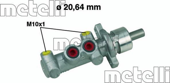 Metelli 05-0396 - Главный тормозной цилиндр autosila-amz.com