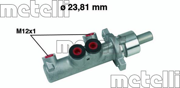 Metelli 05-0355 - Главный тормозной цилиндр autosila-amz.com