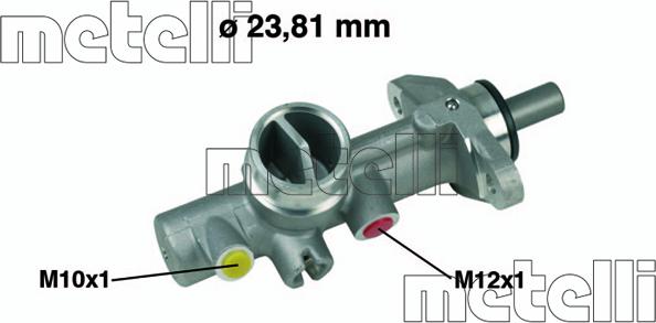 Metelli 05-0352 - Главный тормозной цилиндр autosila-amz.com