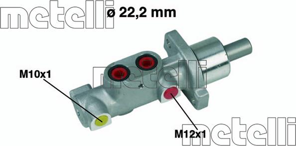 Metelli 05-0365 - Главный тормозной цилиндр autosila-amz.com