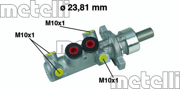 Metelli 05-0361 - Главный тормозной цилиндр autosila-amz.com