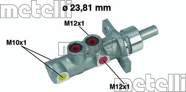 Metelli 05-0362 - Главный тормозной цилиндр autosila-amz.com