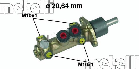 Metelli 05-0300 - Главный тормозной цилиндр autosila-amz.com