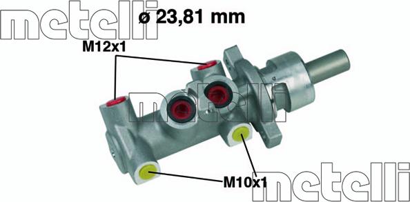 Metelli 05-0301 - Главный тормозной цилиндр autosila-amz.com