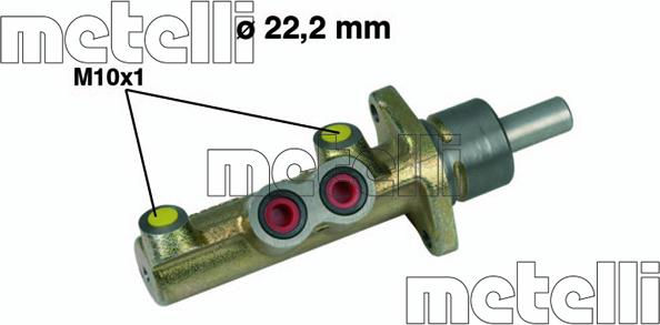 Metelli 05-0323 - Главный тормозной цилиндр autosila-amz.com