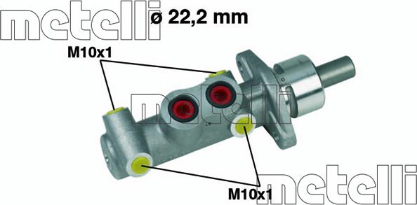 Metelli 05-0290 - Главный тормозной цилиндр autosila-amz.com