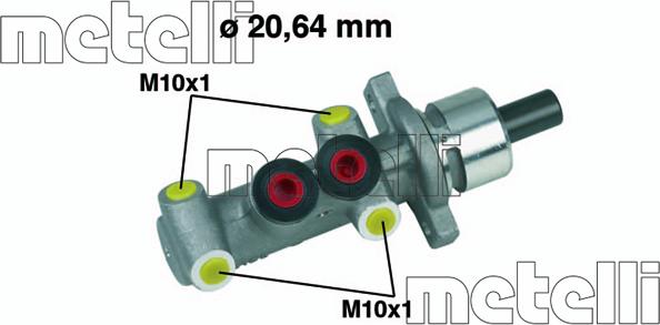 Metelli 05-0245 - Главный тормозной цилиндр autosila-amz.com