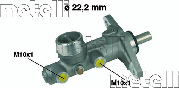 Metelli 05-0214 - Главный тормозной цилиндр autosila-amz.com