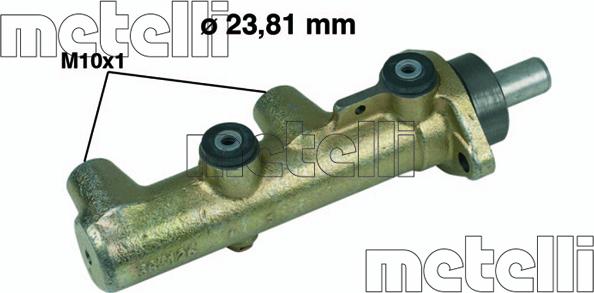 Metelli 05-0237 - Главный тормозной цилиндр autosila-amz.com