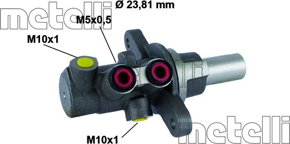 Metelli 05-0794 - Главный тормозной цилиндр autosila-amz.com