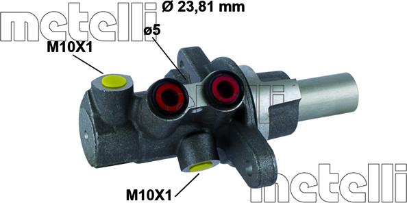 Metelli 05-0795 - Главный тормозной цилиндр autosila-amz.com