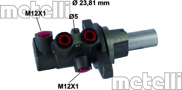 Metelli 05-0796 - Главный тормозной цилиндр autosila-amz.com