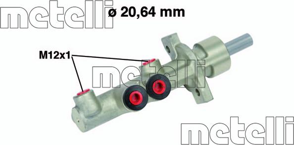 Metelli 05-0741 - Главный тормозной цилиндр autosila-amz.com