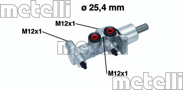 Metelli 05-0766 - Главный тормозной цилиндр autosila-amz.com