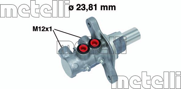 Metelli 05-0700 - Главный тормозной цилиндр autosila-amz.com