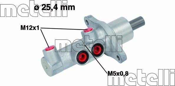 Metelli 05-0718 - Главный тормозной цилиндр autosila-amz.com