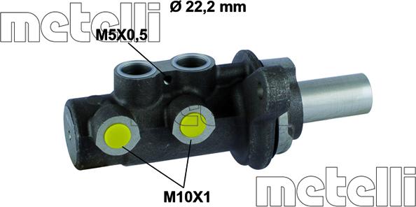 Metelli 05-0783 - Главный тормозной цилиндр autosila-amz.com