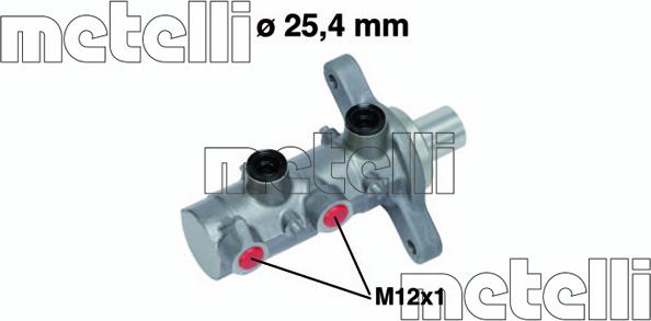 Metelli 05-0727 - Главный тормозной цилиндр autosila-amz.com