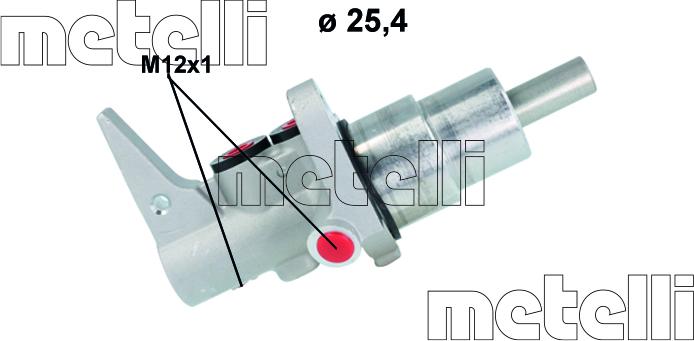 Metelli 05-1194 - Главный тормозной цилиндр autosila-amz.com