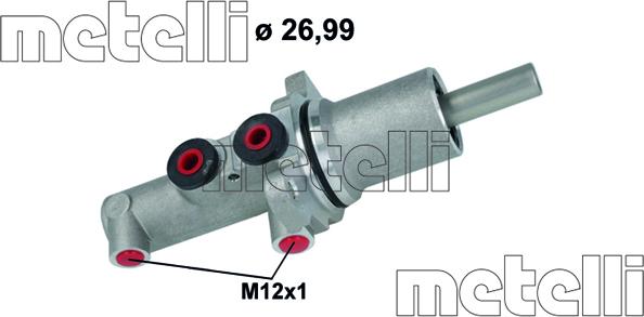 Metelli 05-1144 - Главный тормозной цилиндр autosila-amz.com