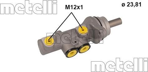 Metelli 05-1142 - Главный тормозной цилиндр autosila-amz.com