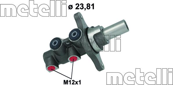 Metelli 05-1154 - Главный тормозной цилиндр autosila-amz.com