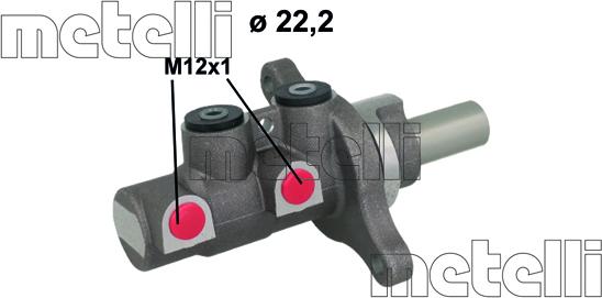Metelli 05-1150 - Главный тормозной цилиндр autosila-amz.com