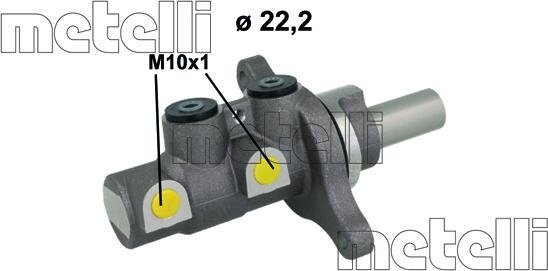 Metelli 05-1151 - Главный тормозной цилиндр autosila-amz.com