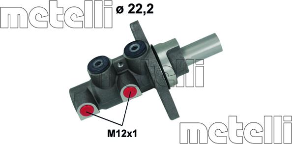 Metelli 05-1152 - Главный тормозной цилиндр autosila-amz.com