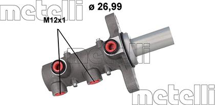 Metelli 05-1168 - Главный тормозной цилиндр autosila-amz.com