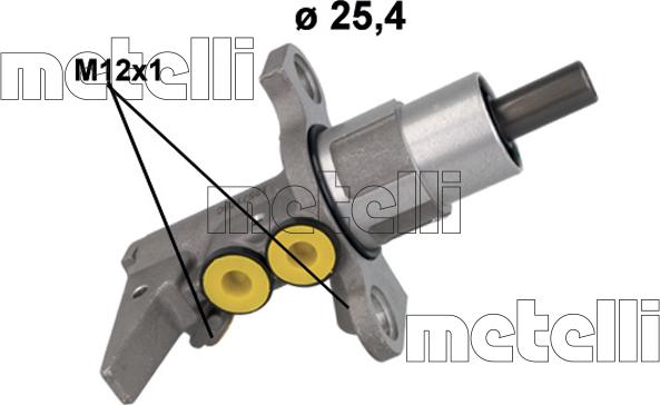 Metelli 05-1257 - Главный тормозной цилиндр autosila-amz.com