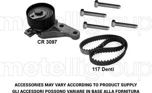 Metelli 29-0072 - Комплект зубчатого ремня ГРМ autosila-amz.com