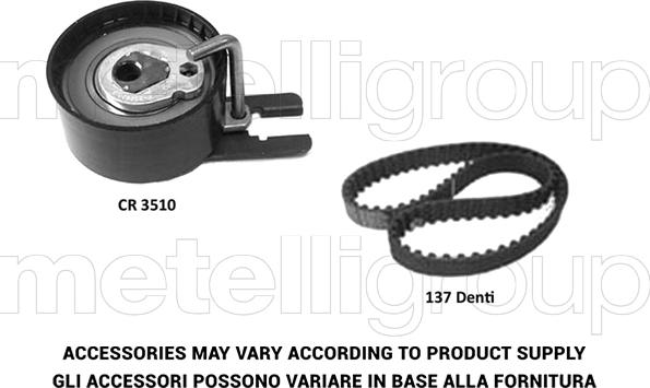 Metelli 29-0112 - Комплект зубчатого ремня ГРМ autosila-amz.com