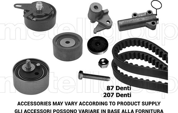 Metelli 29-0263 - Комплект зубчатого ремня ГРМ autosila-amz.com