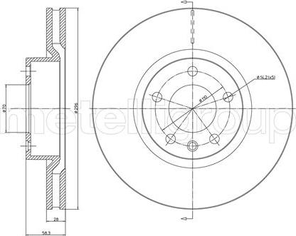 Metelli 23-0441 - Тормозной диск autosila-amz.com