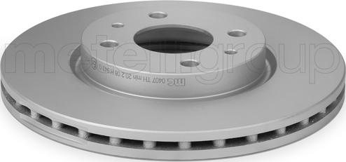 Metelli 23-0407C - диск тормозной передний!\ Fiat Punto 1.8 99> autosila-amz.com