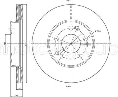 Metelli 23-0167 - Тормозной диск autosila-amz.com