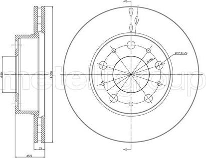 Metelli 23-0341 - Тормозной диск autosila-amz.com