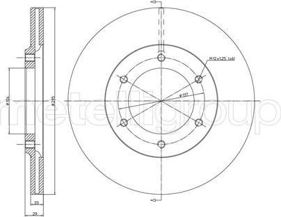 Metelli 23-0247 - Тормозной диск autosila-amz.com