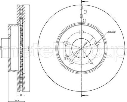 Metelli 23-0723 - Тормозной диск autosila-amz.com