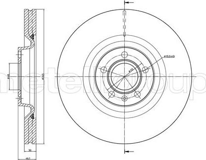 Metelli 23-1400C - Тормозной диск autosila-amz.com