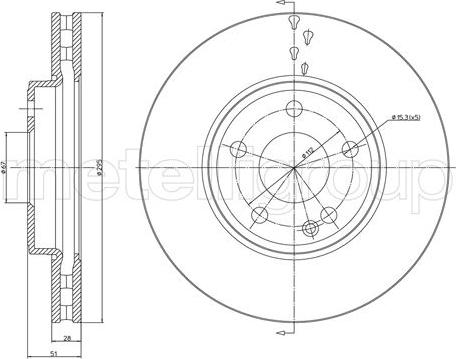 Metelli 23-1439C - Тормозной диск autosila-amz.com