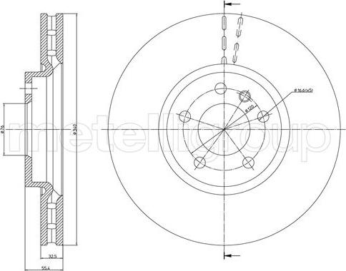 Metelli 23-1470C - Тормозной диск autosila-amz.com